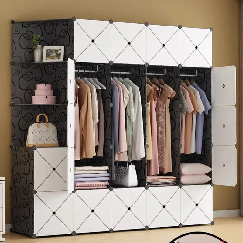 

Compact Hotel Wordrobe Storage Cabinet Shoe Organizer Clothes Waredrobe Organizer Minimalist Luxury Guarda Roupa Home Furniture