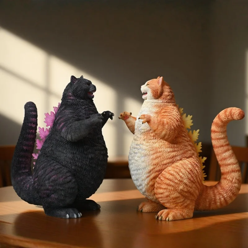 

Original JXK Gosmeow Dinosaur Morphology Handmade Anime Figure Animal Model Cat Figurine Desktop Cute Children Unique Toy Gifts