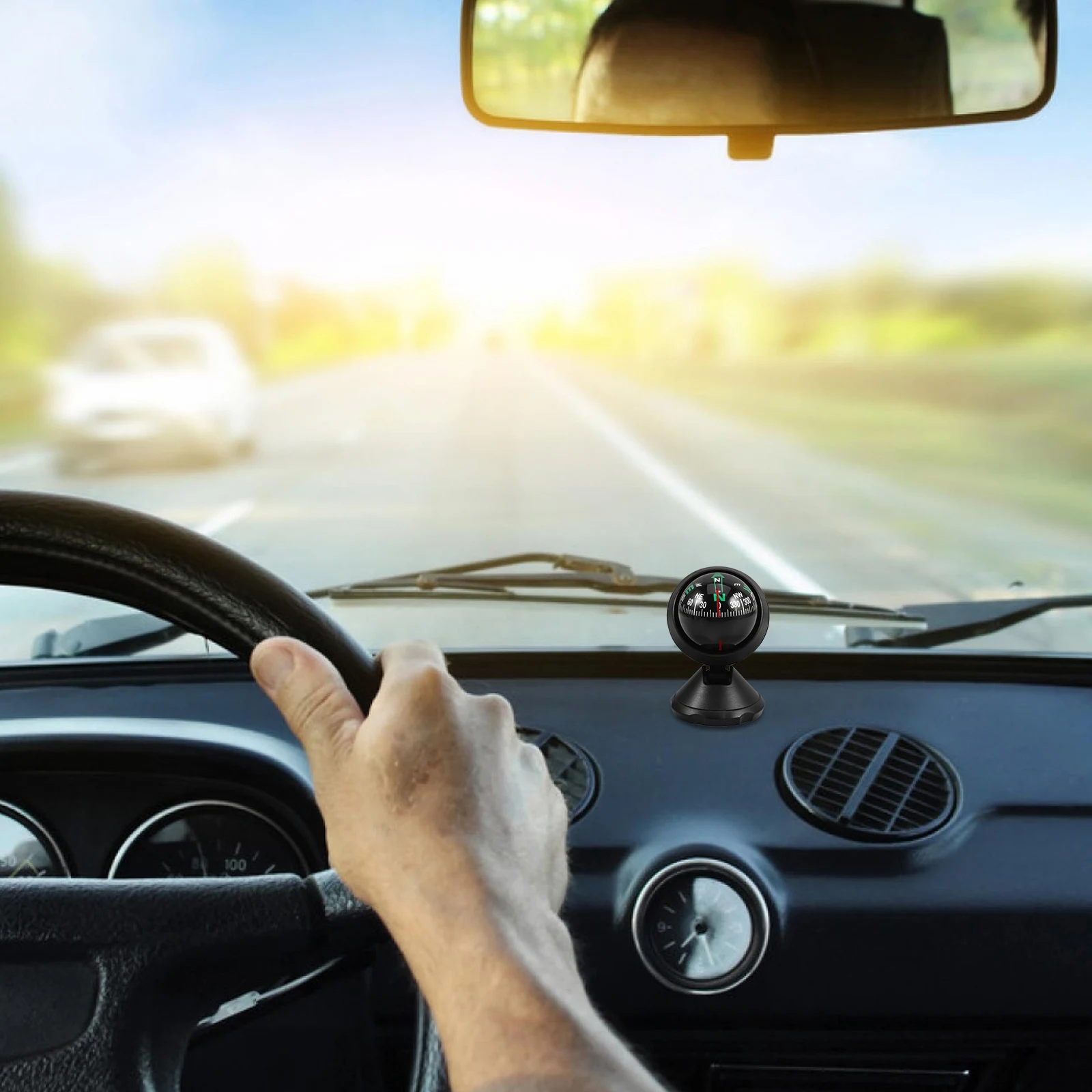 

Car Compass Ball High Precision Dashboard Direction For Outdoor Travel Camping Suv Atv Rv Motorhome Boat Portable