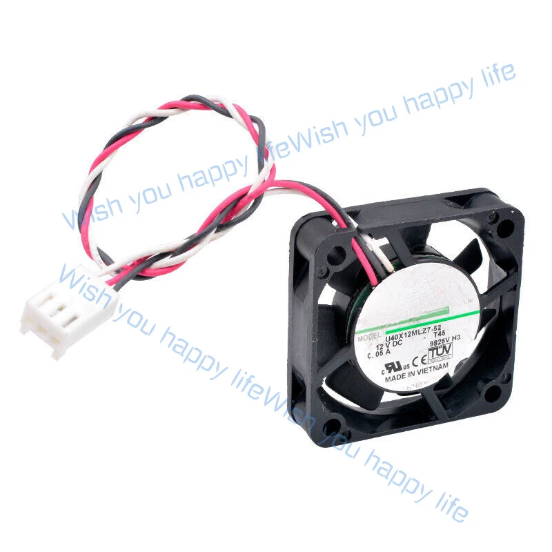 Z for U40X12MLZ7-52 4cm 40mm  DC12V 0.05A 3pin Speed   Ultra-quiet cooling fan #A6-26