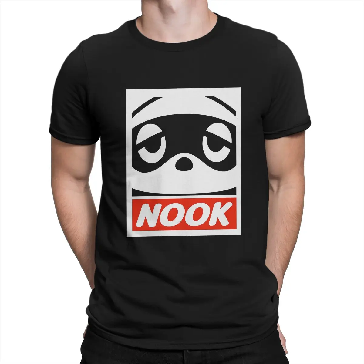 NOOK STICKER Animals Crossing T Shirt Gothic Crewneck TShirt Polyester Clothing