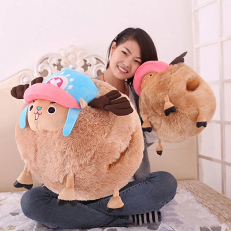 Kawaii One Piece Cartoon Chopper Anime Plush Doll Stuffed Cute Chopper Plush Toys Soft Hand Warmer Lovely Pillows Kids Gifts