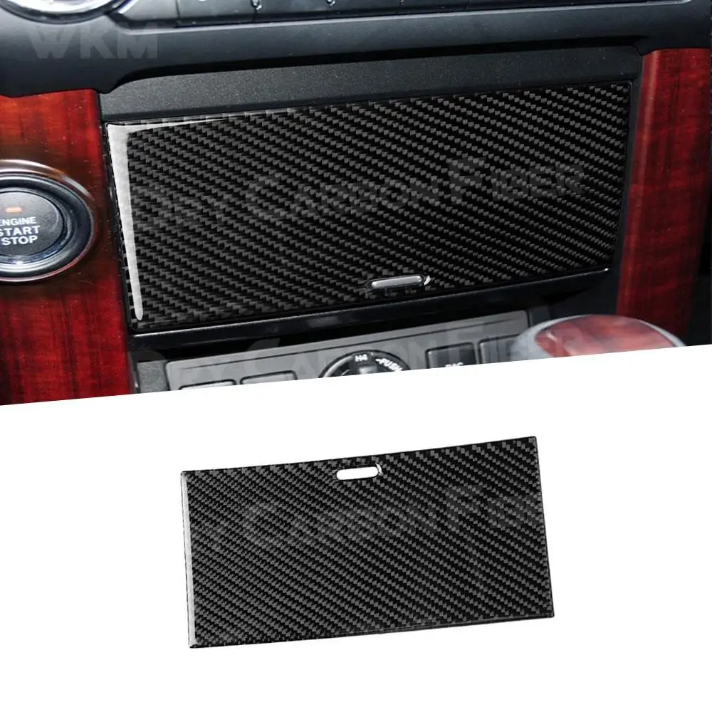 

Carbon Fiber Car Cigarette Lighter Water Cup Holder Panel Cover Decal Sticker Plate For Toyota Land Cruiser Prado 2010-2018