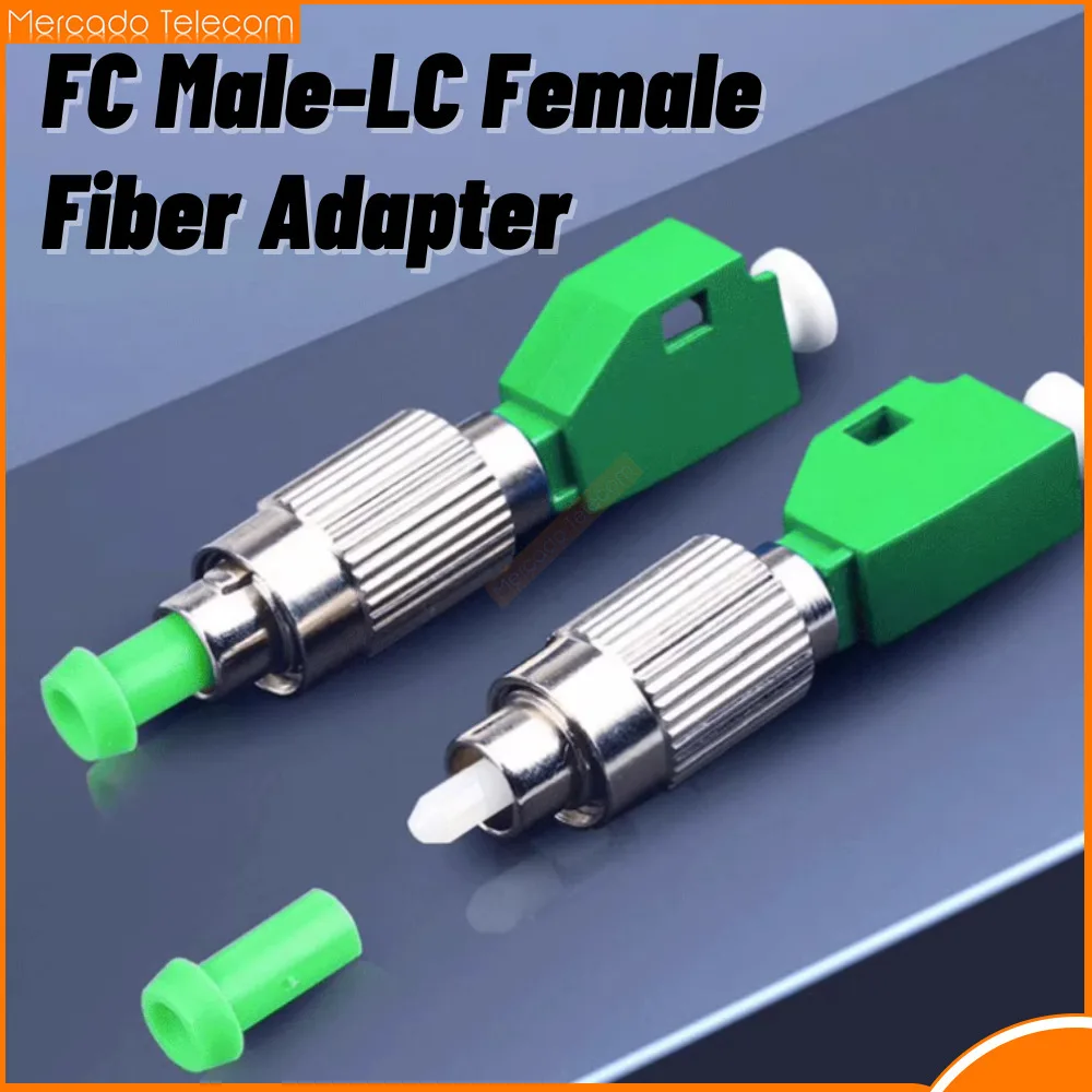 2pcs FC/APC-LC/APC Fiber Optic Adapter Conversion Flange Adapter Single Mode FC Male-LC Female