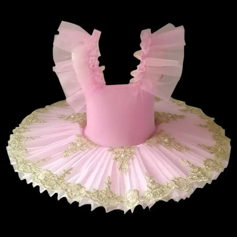 Professional Ballet Tutu Girls Blue Pink Platter Pancake Tutu Ballerina Party Dress Child Kids Ballet Dance Costume