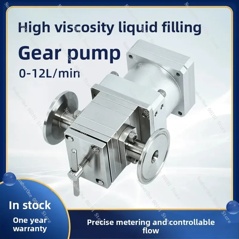 012L Self Priming Gear Pump Stainless Steel Acid Alkali Resistant High Viscosity Small Flow Detergent Filling Machine