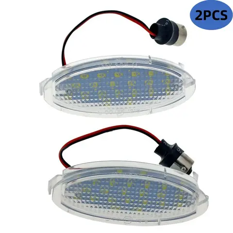 2pcs 3W 12V LED Number Plate Light For Opel Astra F Corsa B Vectra Omega Zafira Agila Tigra Auto Accessories Canbus No Error