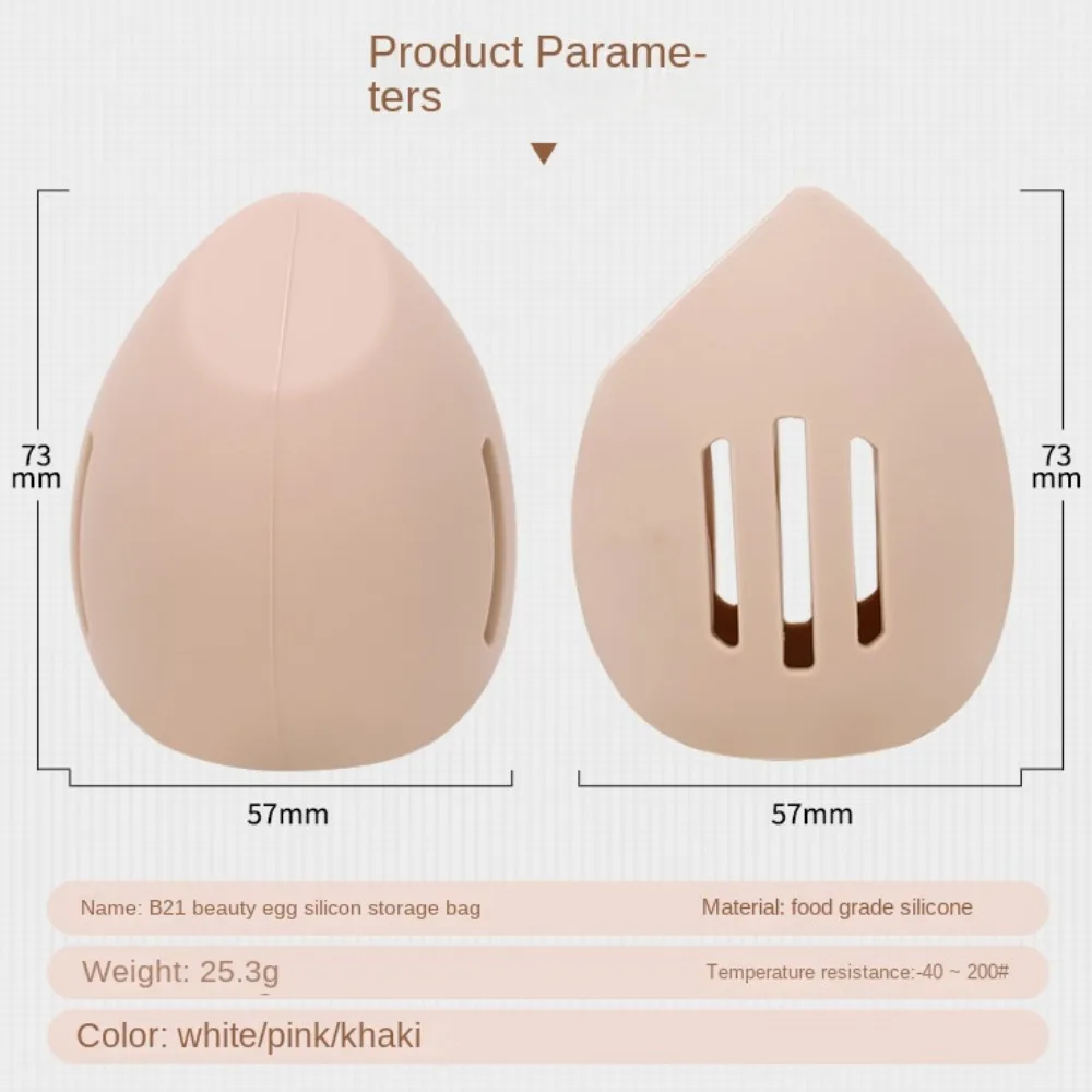 環境にやさしい化粧スポンジホルダー,ポータブルシリコンボックス,大型化粧品パフボックス,マルチホール美容収納ケース