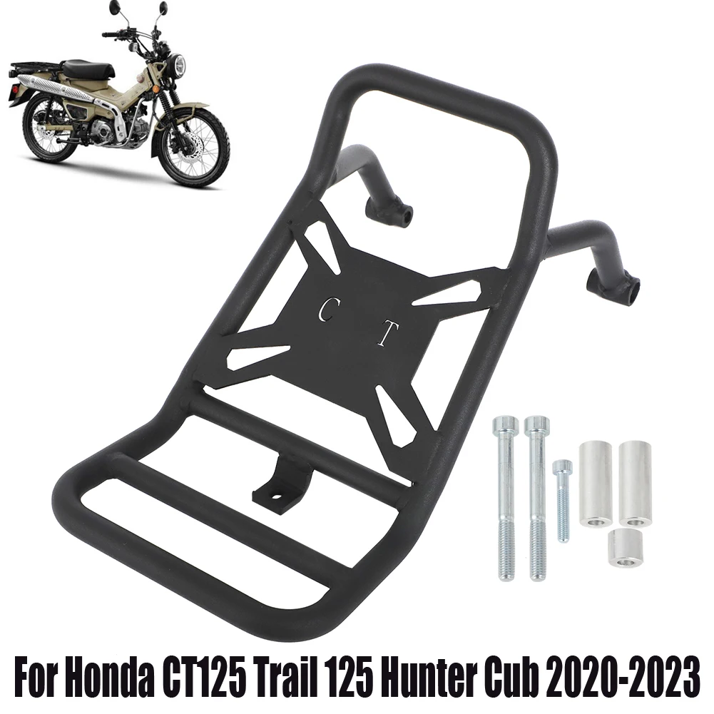 

Center Rack Carrier Luggage For Honda CT125 Trail 125 Hunter Cub 2020 2021 2022 2023 Steel Saddlebag Holder