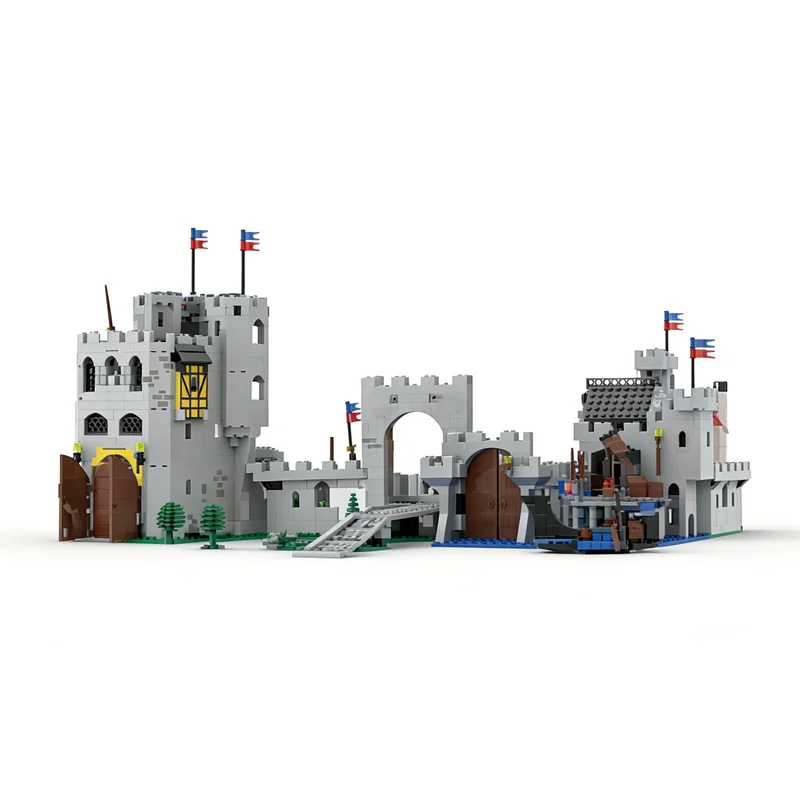 1534pcs MOC Lion Knights' Kingdom Castle Classic Castle Model Building Blocks Christmas Gift Toy Construction Craft Education
