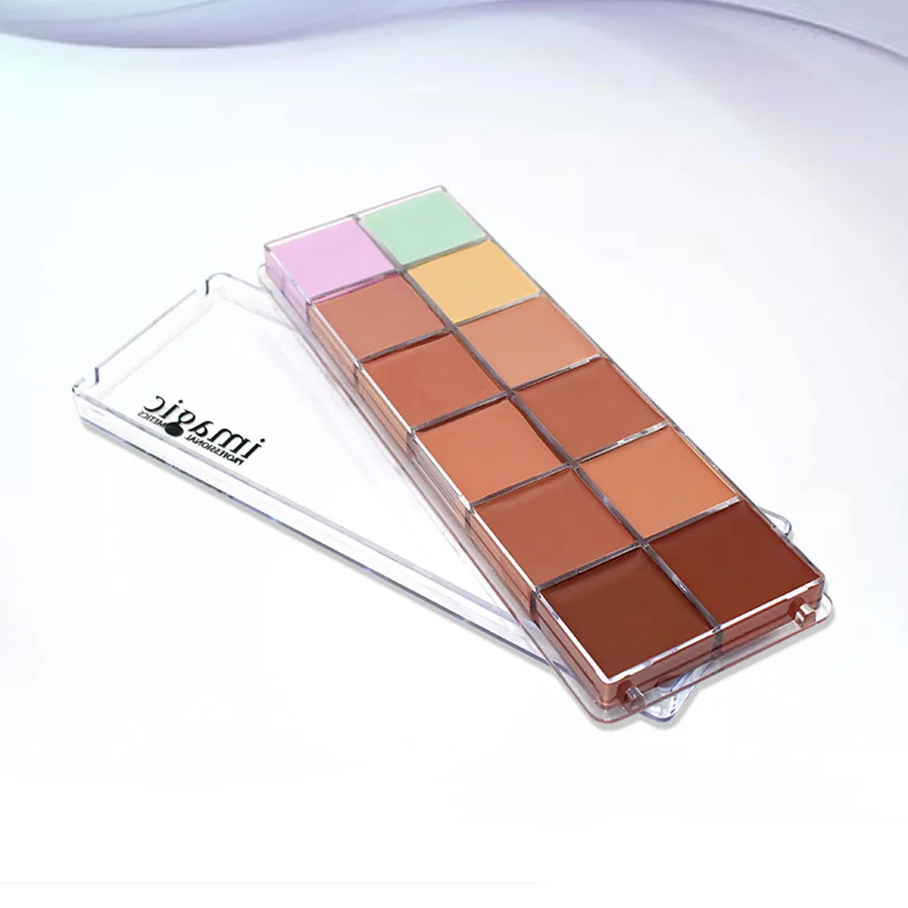Corrector profesional de 12 colores, crema cosmética que resalta el maquillaje, base de contorno, corrector corrector de Color de camuflaje