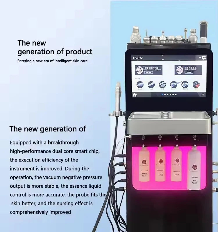 Original Sale H2O2 Tiefenreinigung Aqua Peel Facial für Bio Micro Oxygenation Facial Face Lifting Diamond Dermo Brassion