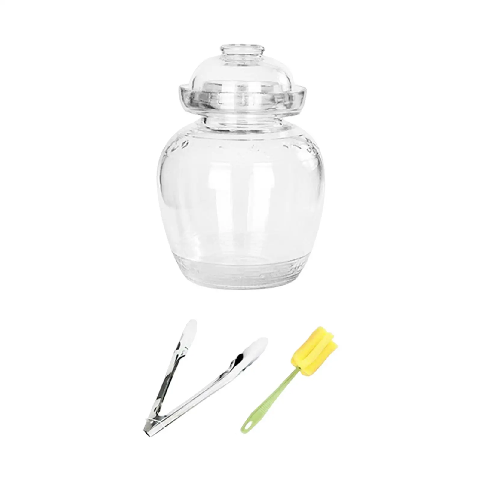 

Professional Glass Pickle Jar Thick Stable for Home Dining Table