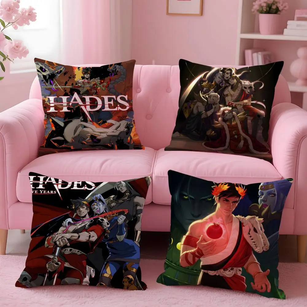 game Hades Cushion Cover Cushion Cover Set 4Pcs 50x50 45x45 40x40 Pillowcase Decorative Sofa Home Decor