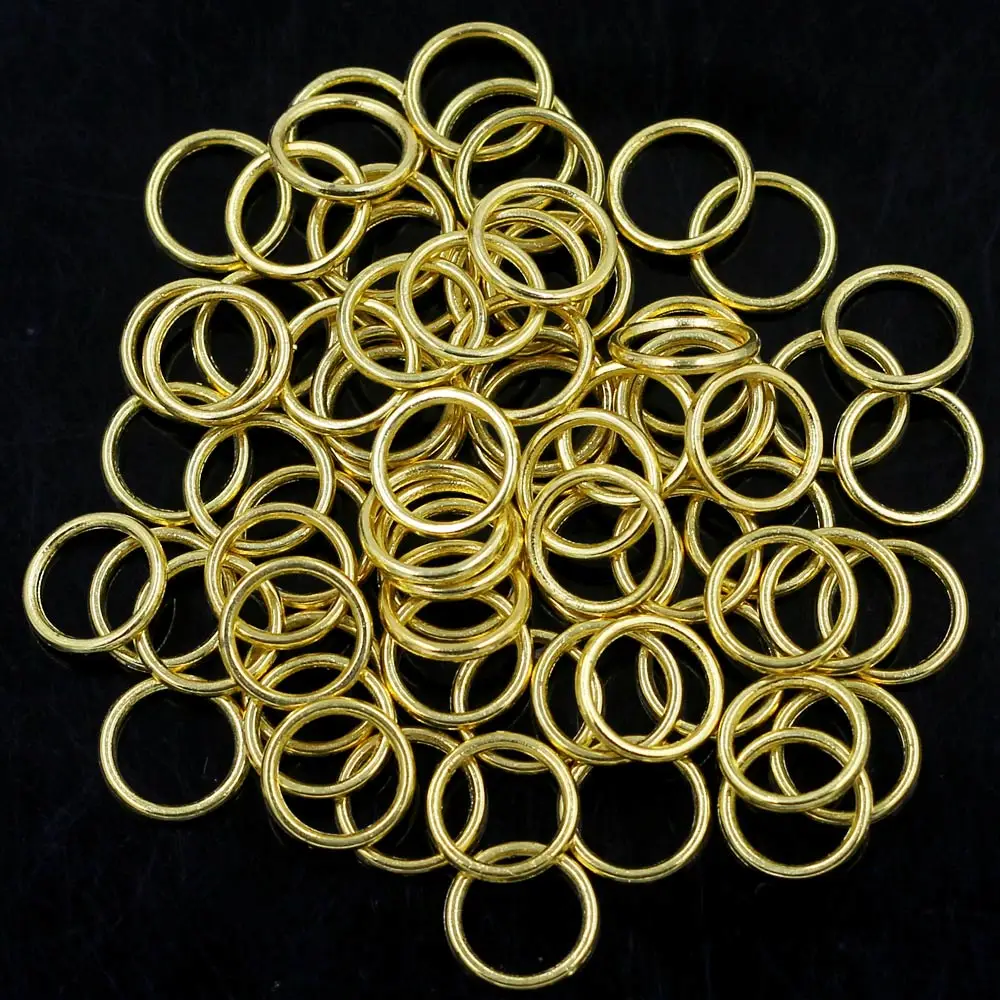 3000 قطعة من حلقات الانتقال المفتوحة المصنوعة من سبائك الفضة المطلية بقطر 8 × 1.5 مم.