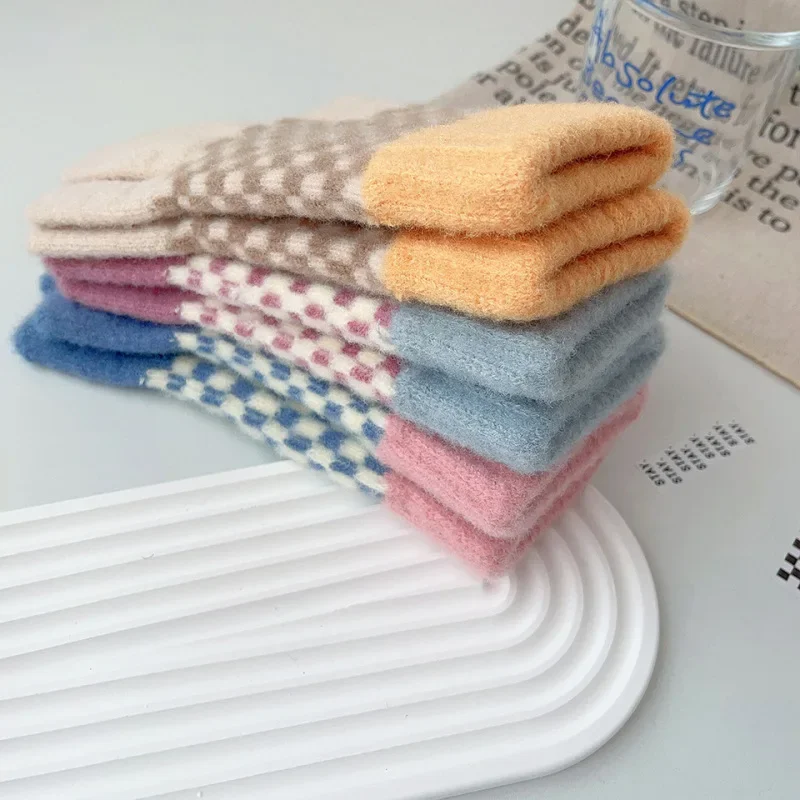 الشتاء النساء الدفء شاشة تعمل باللمس قفازات صوفية محبوكة لطيف جميل موضة شعرية سميكة عالية الجودة حماية البرد