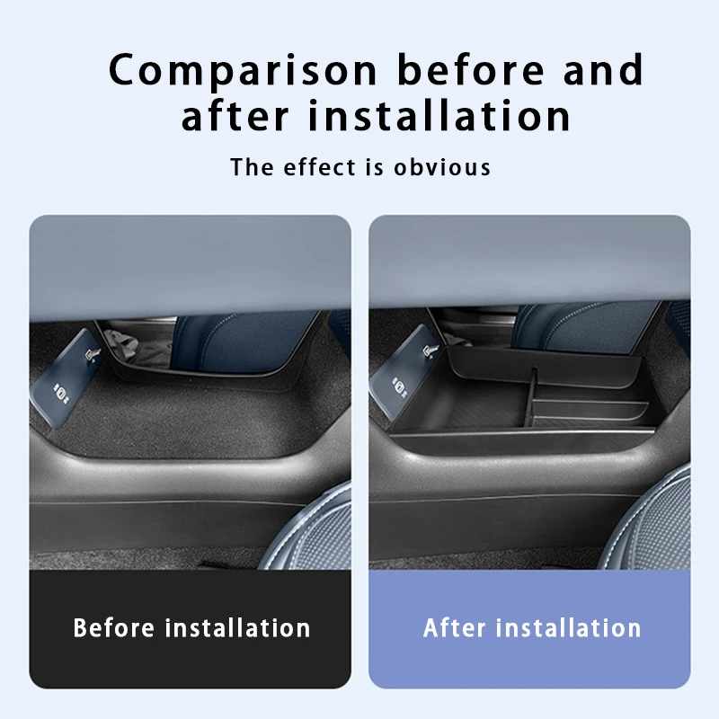 ل Lynk & Co 08 EM-P 2026 وحدة التحكم المركزية مسند الذراع صندوق تخزين درج منظم صندوق تخزين TPE تحت ملحقات وحدة التحكم المركزية #6