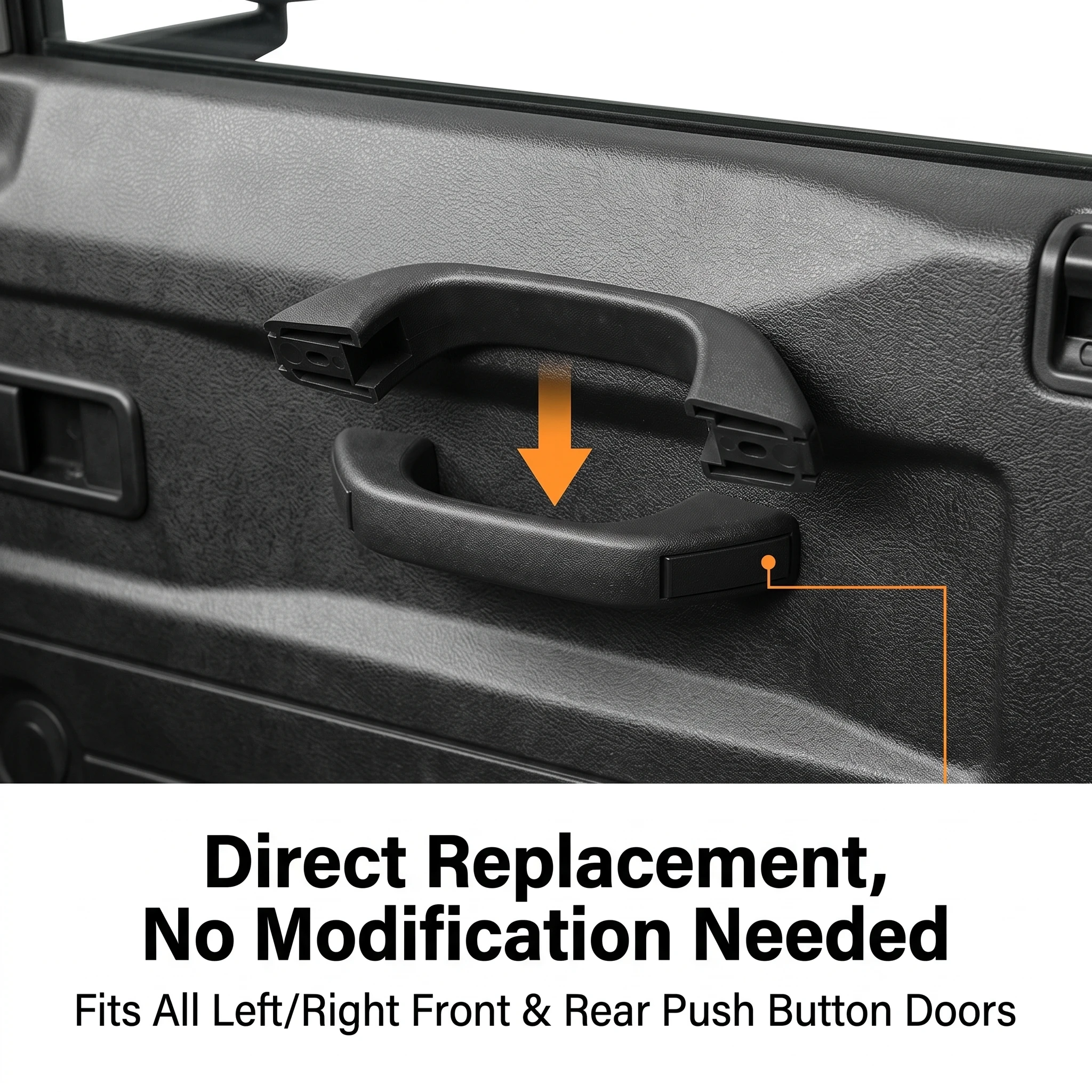 Außentürgriff Schwarz Vorne und Hinten Links und Rechts Für Land Rover Defender L316 2007-2016 Auto-Zubehör – Detail 5