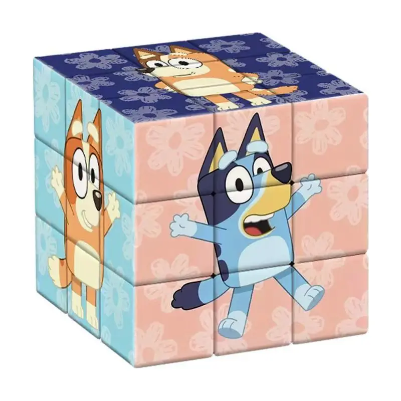 

New Bluey 5.7CM Rubik's Cube with Cartoon Pattern, Perfect Cosplay Accessory and Gift