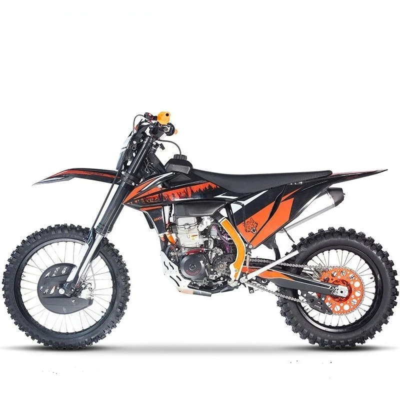 450cc NC450 Liquid Cooled Enduro Dirt Bike 48HP Motorcycle, 300mm Forks CNC Swingarm 12L Fuel Tank Motocross Bike for Adults. image 4