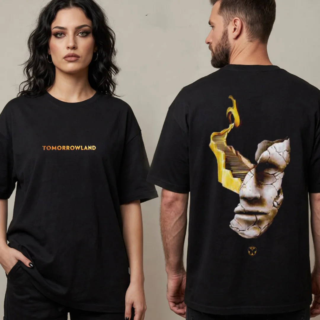 2026 Tomorrowland Consciencia Spirit World of Emotions T-Shirt 100% Cotton Unisex Y2K Round Neck Loose Casual Tee Summer Men