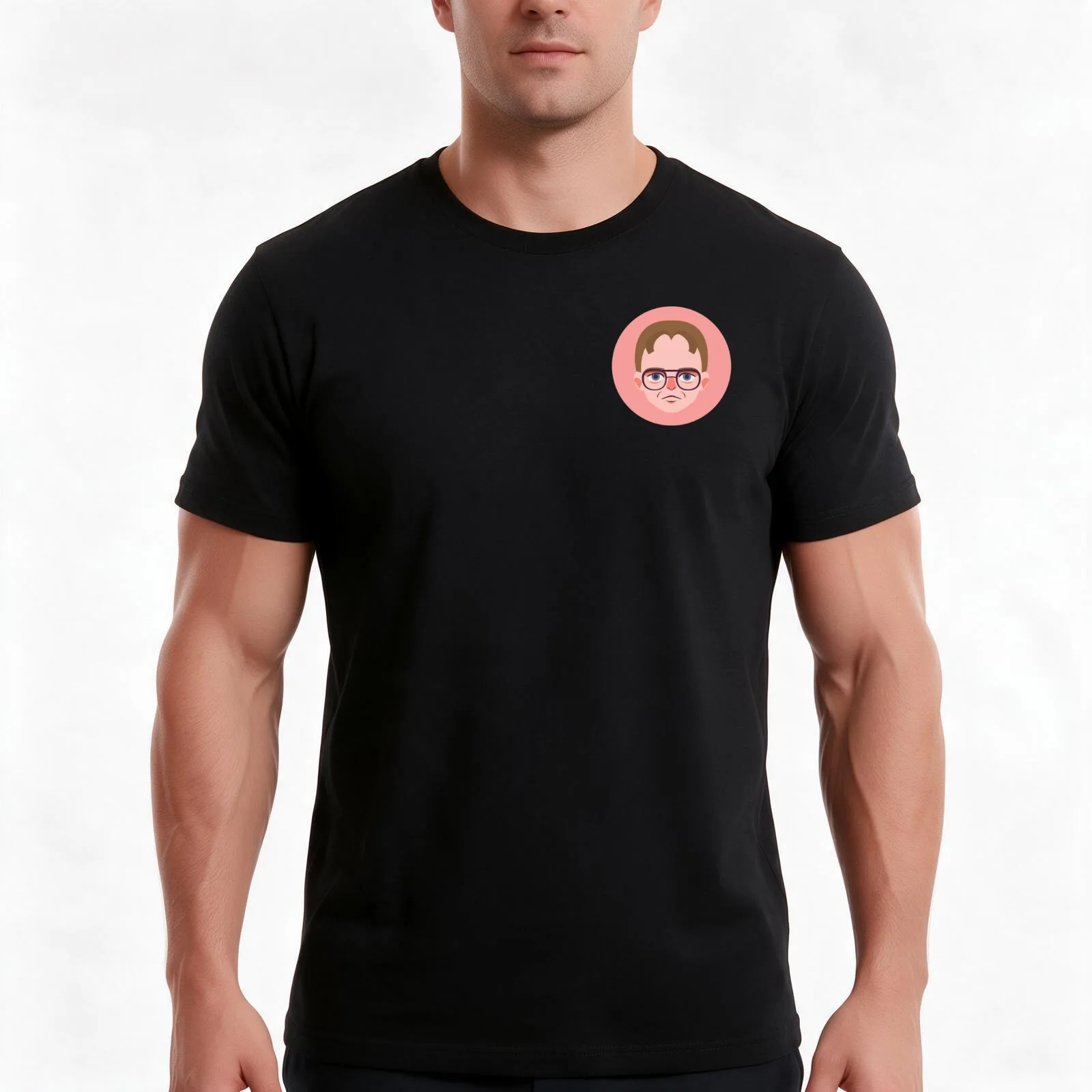 The Office Dwight Schrute T-Shirt, Summer Casual Cotton Tee, Oversized Streetwear Tops, Vintage Graphic Print, Unisex Men Women