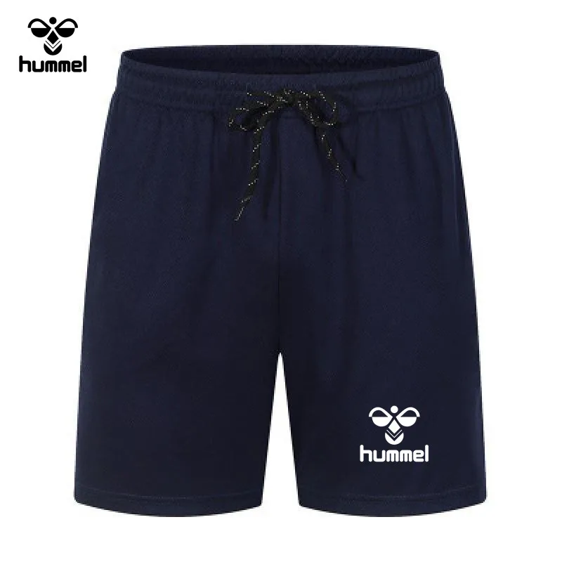 2024 Summer Brand HUMMEL Season Mesh Quick Dry Sports Fitness Shorts Men\'s Basketball Game Training Running Casual Quarter Pants