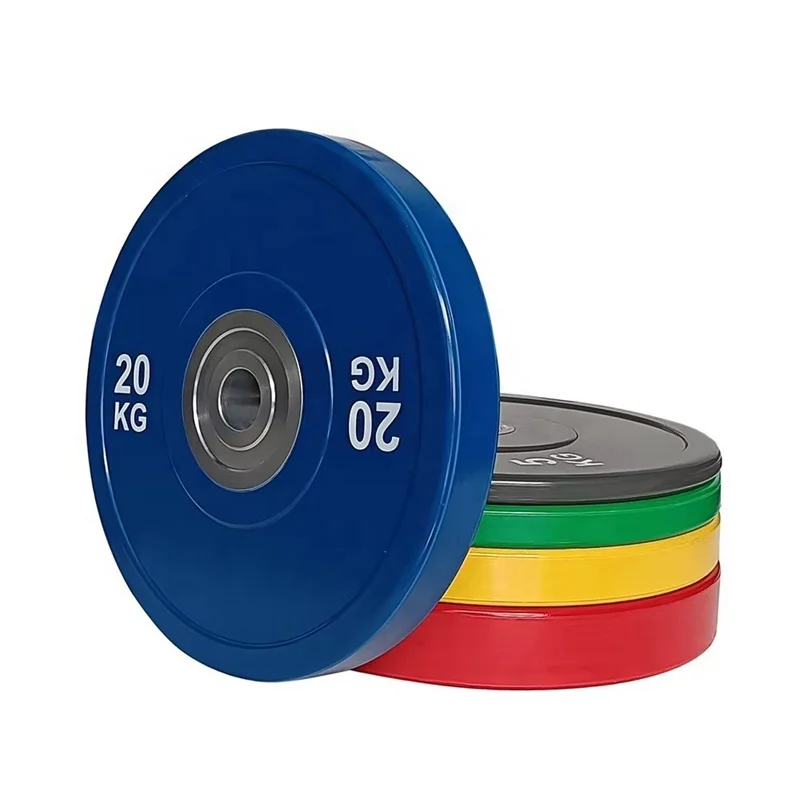 High quality custom logo equipment polyurethane competition weightlifting gym bumper counterweight board