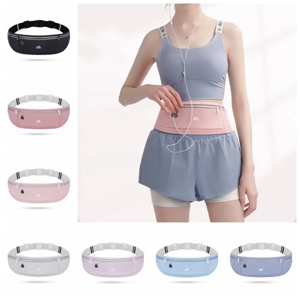 

Waterproof Running Waistband Lightweight Invisible Women Running Belt Pouch High-capacity Adjustable Sports Fanny Pack Fitness