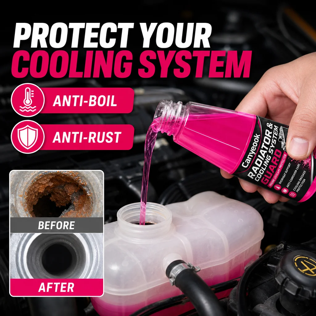 Canyeook Radiator Cooling System Guard 200ml - Anti-Boil Anti-Freeze Anti-Rust Anti-Scale Prevent Overheat for Car Motorcycle