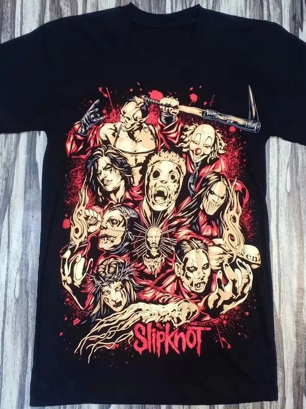 Summer 2026 Best-Selling American New Metal Band Slipknot Theme Outdoor Leisure Trendy Fashion Men's Short-Sleeved T-Shirt