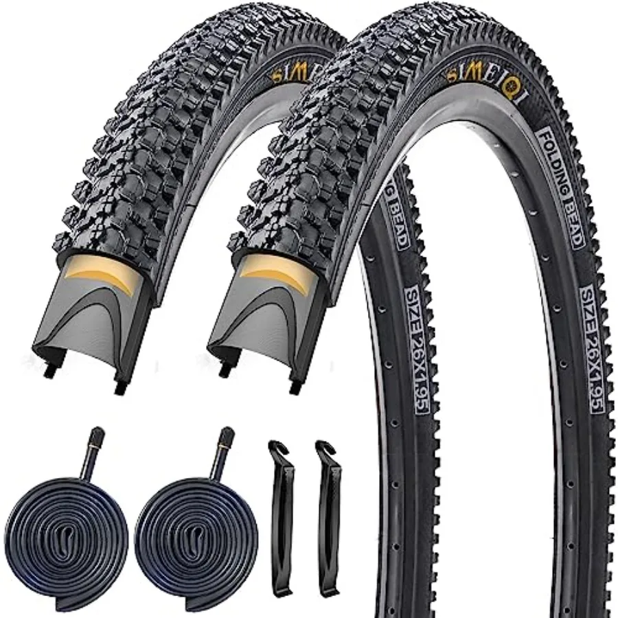 

6 X 1.95 Inch Folding Bike with 3mm Anti Puncture Proof Protection for Mountain Bicycles