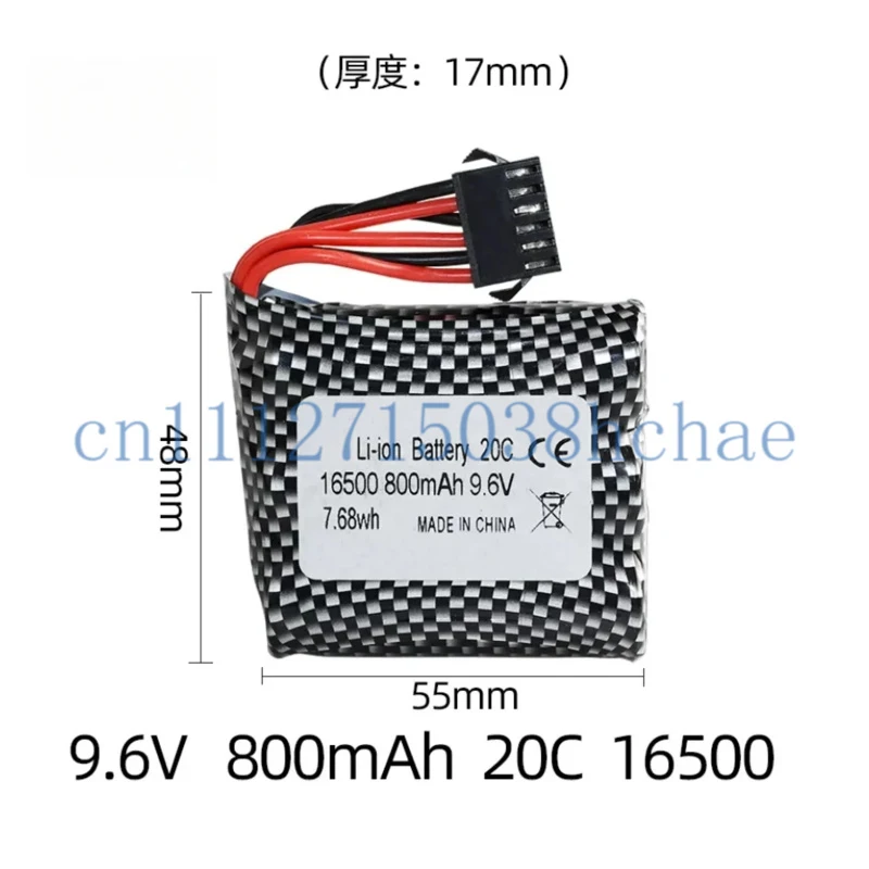 S911 S912 9115 9116 Remote Control High-Speed Off-Road Vehicle 9.6V 800mAh Cylindrical Lithium Battery 16500