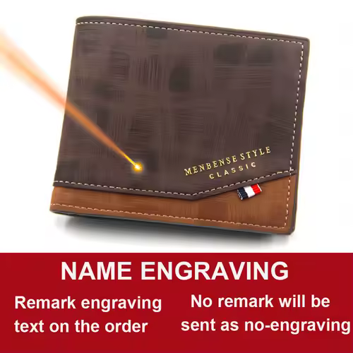 Free Name Engraving Men Wallets Slim Coin Pocket Photo Holder New Short Small Male Wallet Card Holder Frosted Leather Men Purses - Image 9
