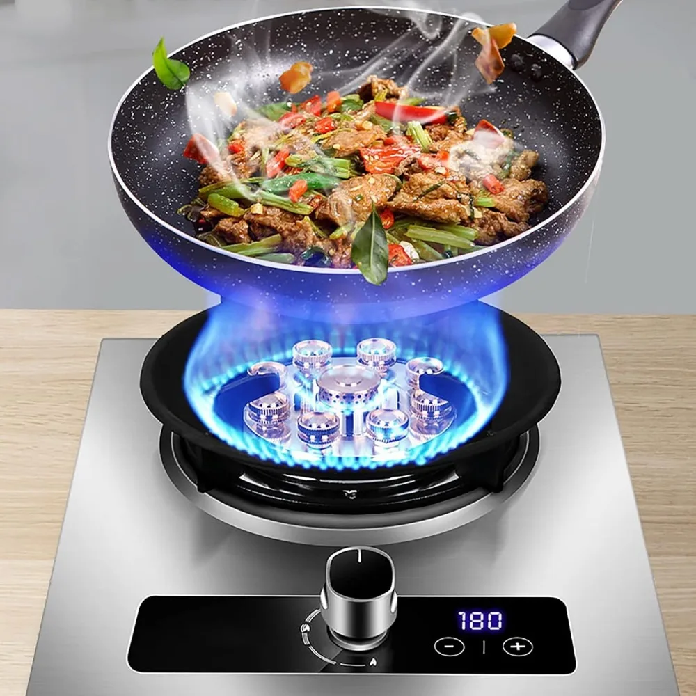 موقد غاز لطباخ الغاز، موقد غاز مدمج، موقد غاز بمنطقت واحد، حماية من اللهب ووظيفة التوقيت، للتدفئة، الطبخ