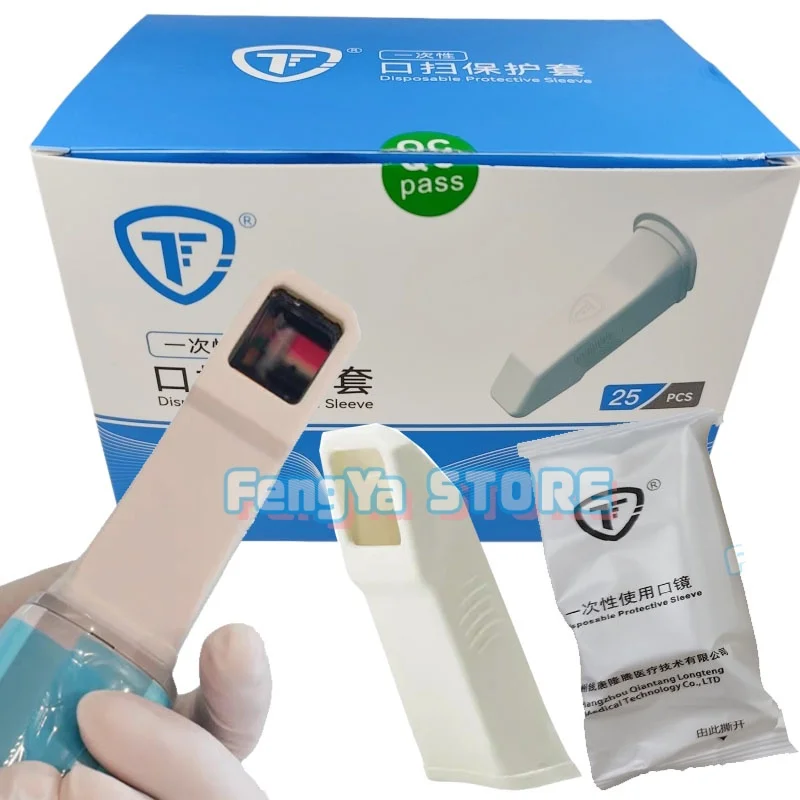 25Pcs/Box TPU Disposable Intraoral Scanner Protective Sleeves For iTero Scanner Dentistry Disposable Protective Cover for iTero