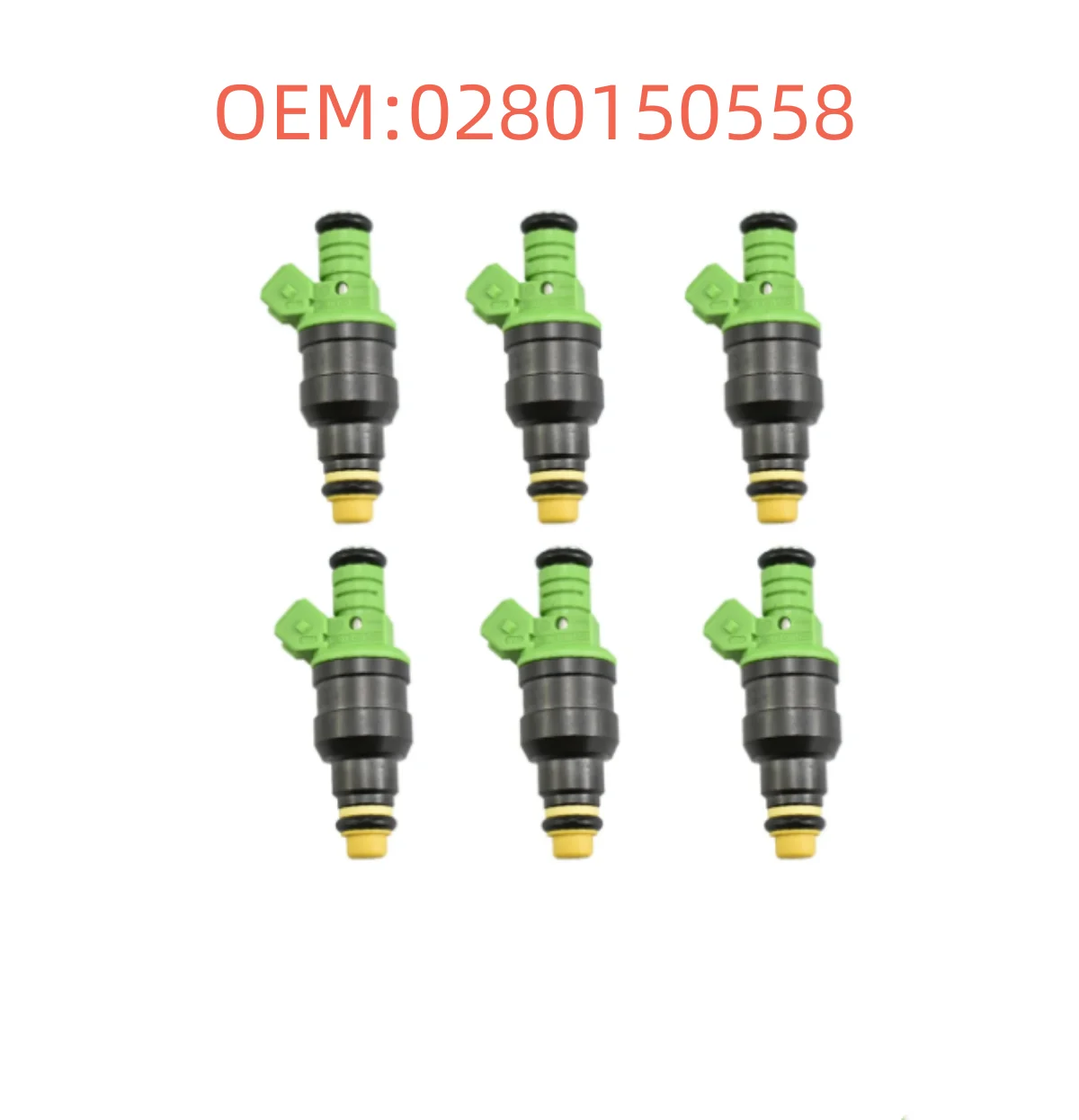 

6pcs 0280150558 Top Racing fuel injector Engine For EV1 Volvo v w For Audi GMC Chevrolet Dodge 440cc/min TURBO 42 LB/HR