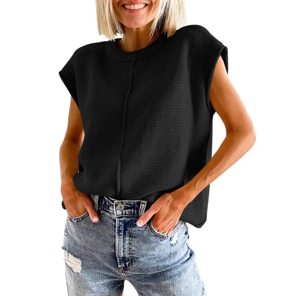 Loose Women Blouse Knitted Shirt Short Raglan Sleeves Elastic Pure Color Pullover Sport Top Sweater Blouse Summer