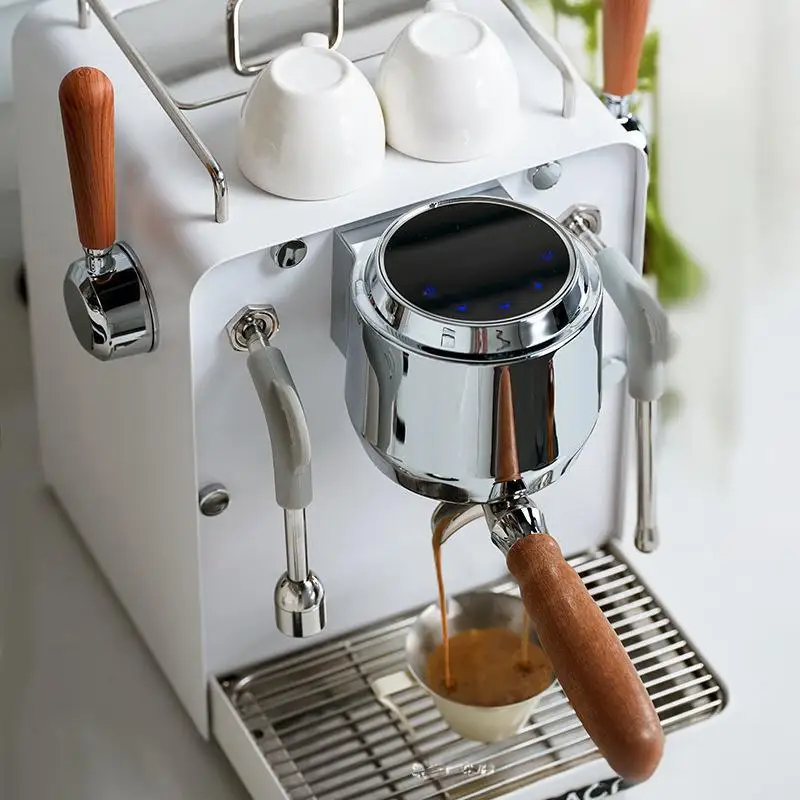 Macinacaffè portatile in alluminio e acciaio inossidabile intelligente programmabile a doppio gocciolamento