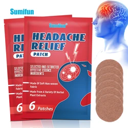 Headache Relief Plaster Patch, Melhorar a Enxaqueca, Ansiedade Mental, Insônia, Aliviar o Estresse, Nervos Relaxar, Tonturas, 6-240Pcs