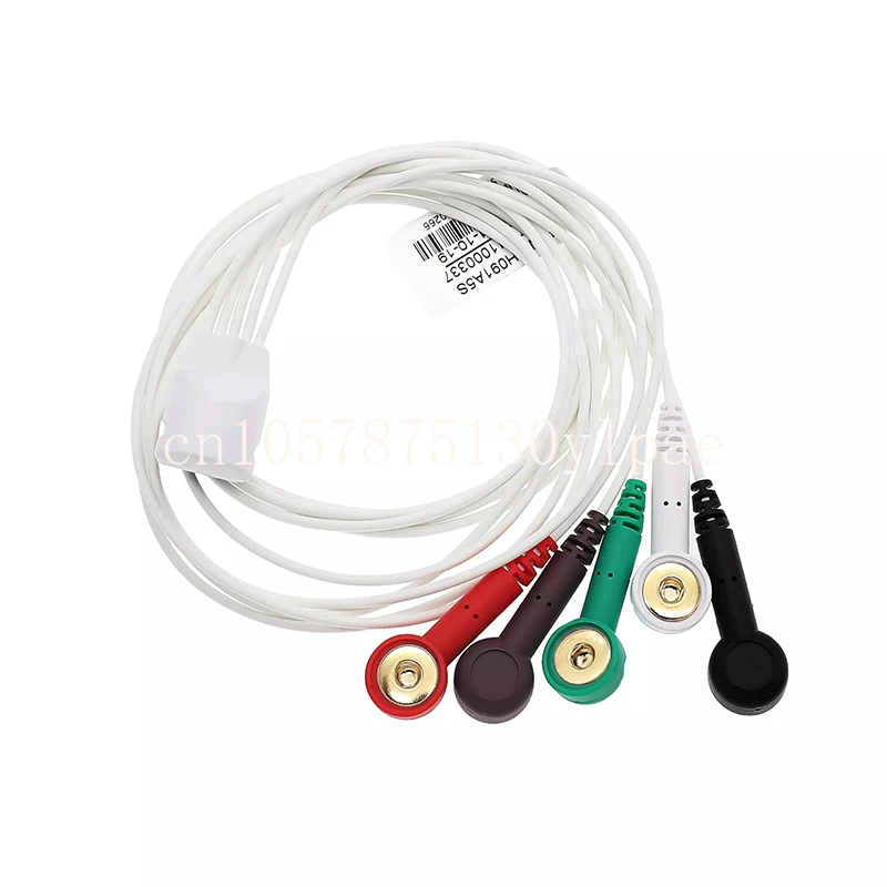 Leadwires with 5Lead, AHA, Snap,Style ECG LEADWIRE Set for Mortara Telemetering Holter Cable And