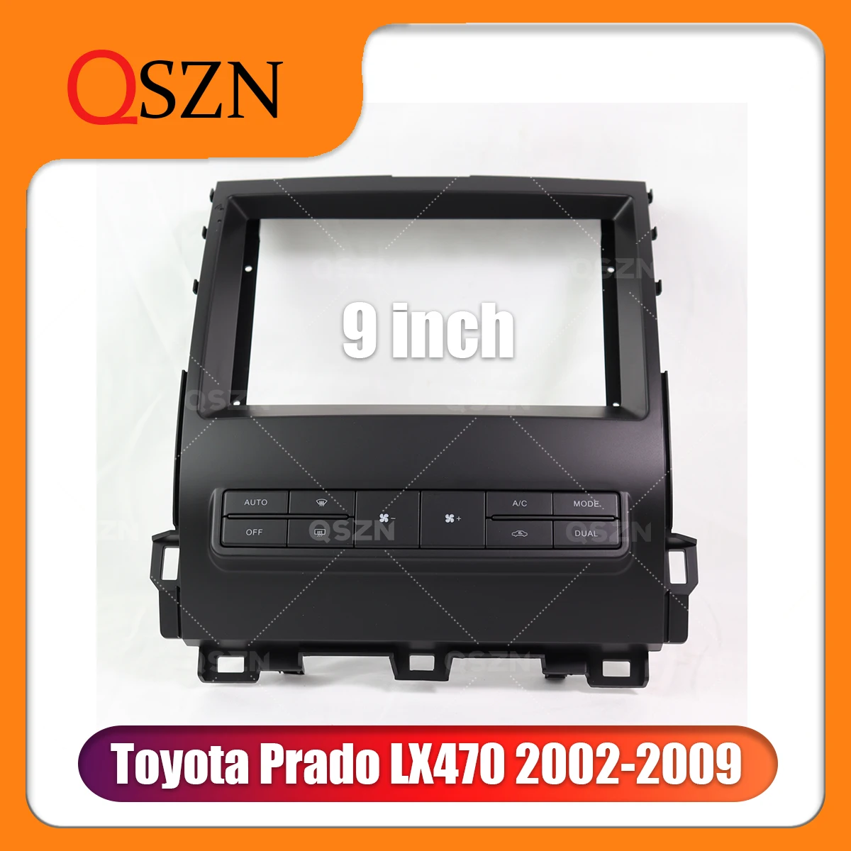 9 Inch Car Radio Frame Fascia For Toyota Prado LX470 2002-2009 Bezel Panel Fitting Installation Frame Dashboard Mount Kit 2 Din