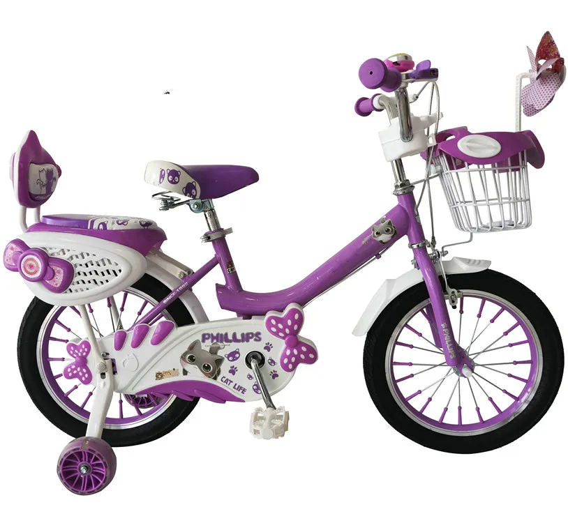 Professional Manufacturer 12 116 20 Inch Girls With Pinwheel And Backrest Suitable For 3-12 Years Old Kids Bike view 4