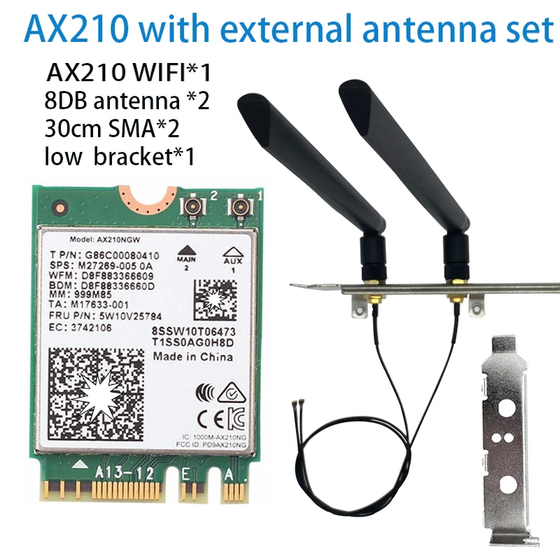 AX210 AX210NGW l Wireless Dual Band 210NGW AX210NGW 2.4gbps 5gbps 802.11ax WiFi 6E AX210