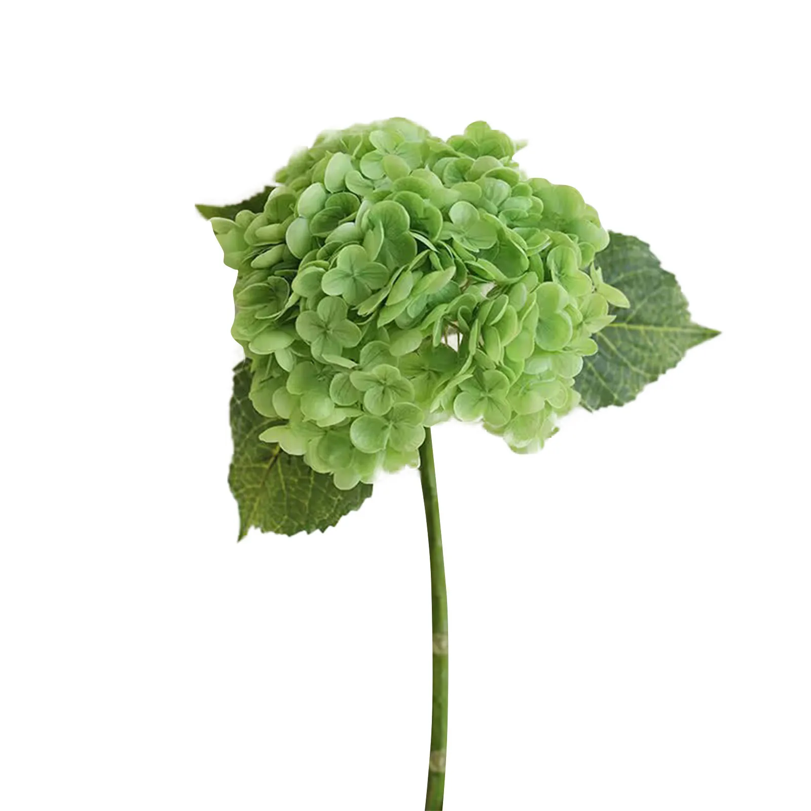 Blue Artificial Hydrangea Flowers Real Touch Green Artificial Hydrangea Branches Decoration Wedding Bouquet Flower Arrangement