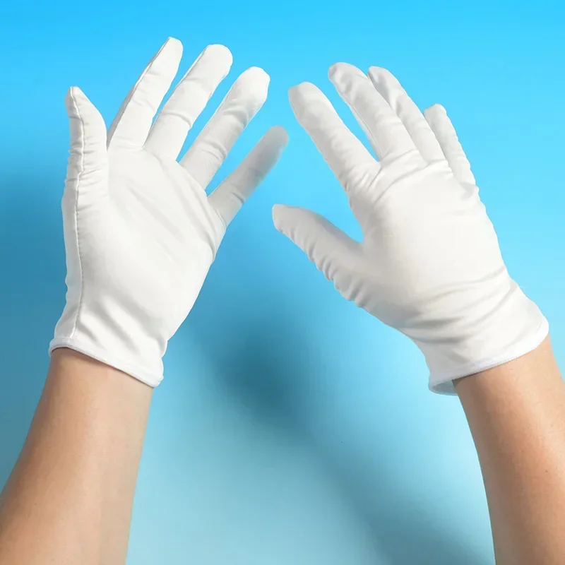 10 pairs of ultra-fine dust-free cloth gloves, sweat and fingerprint resistant