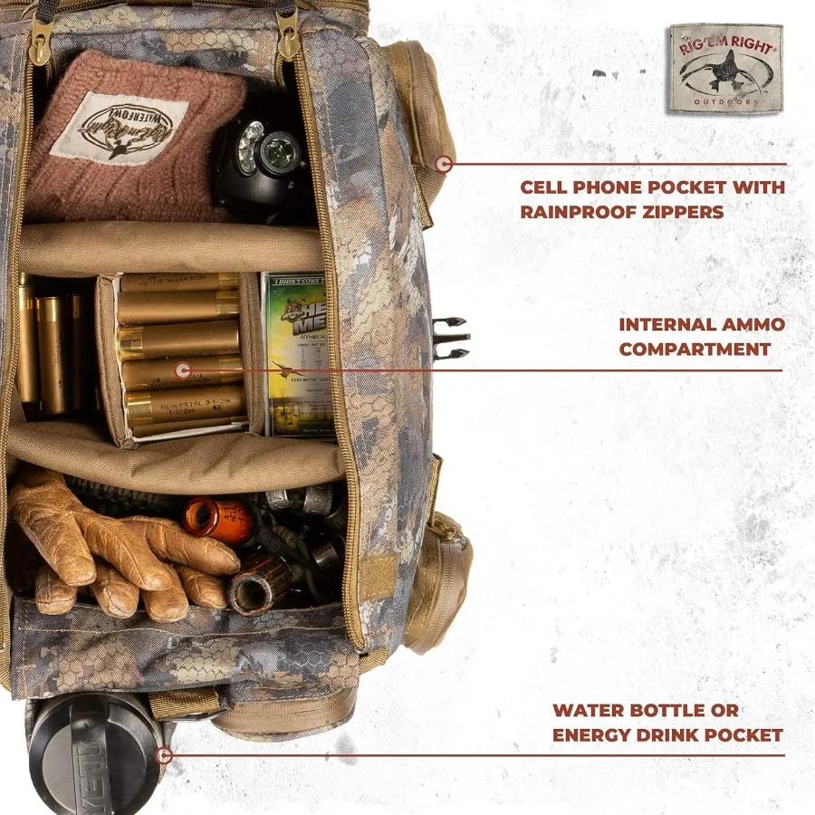 الطيور المائية قذيفة صدمة XLT بطة الصيد حقيبة أعمى مع مقصورات الذخيرة مصبوب النظارات الشمسية حامل مشروبات والمزيد غور الخيار #3