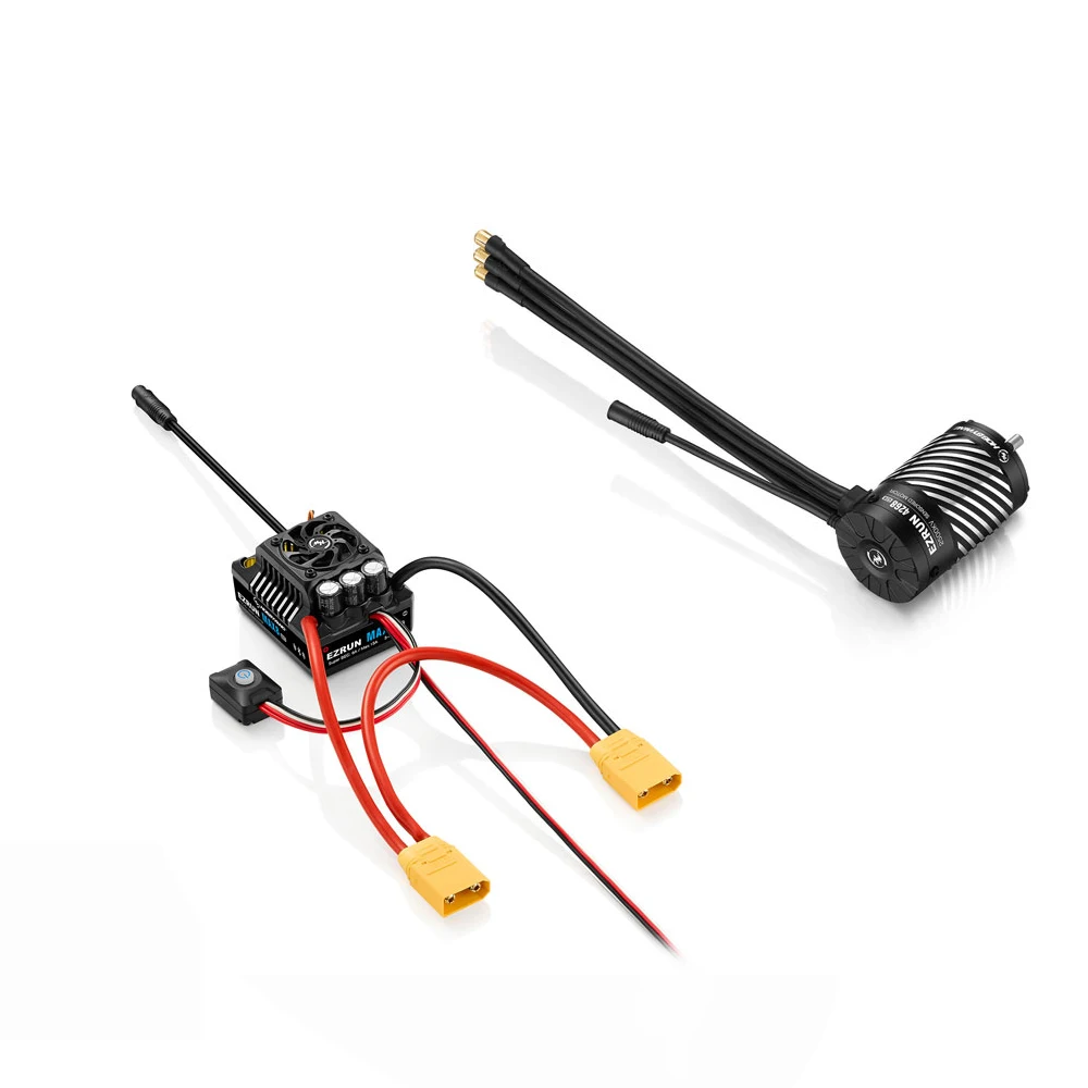 Zestaw silnika HOBBYWING EZRUN 4268 2500KV 4278 2250KV z regulatorem ESC MAX8 G2S 160A Senored do samochodów RC 1/8, buggy, monster trucków i off-roadowych.