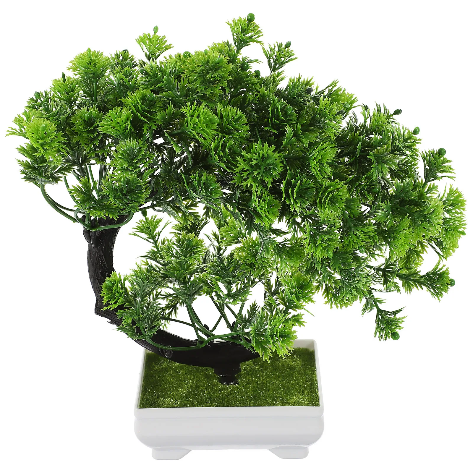 

1pc Artificial Bonsai Tree Fake Potted Plant Decor For Home Office Desktop Indoor Outdoor Simulation Greenery Realistic Plant