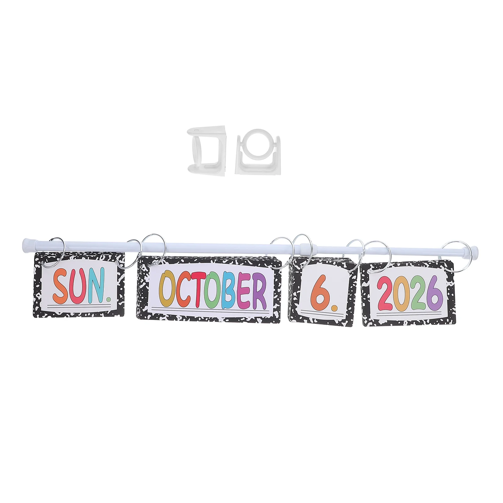 

1 шт., флип-календарные карты, красочные пастельные классные доски объявлений, набор декора для доски объявлений на 2025 год, отслеживание ежедневного расписания, учитель должна иметь